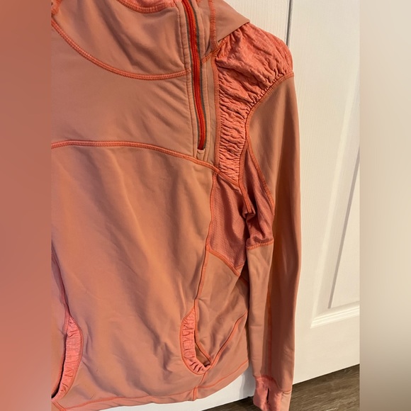 lululemon alpine pullover half zip in persimmon size 6/8 - Picture 5 of 13